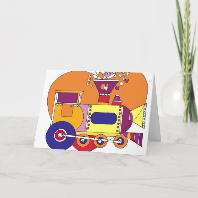 Zug 300dpi feiertagskarte (Vorderseite)