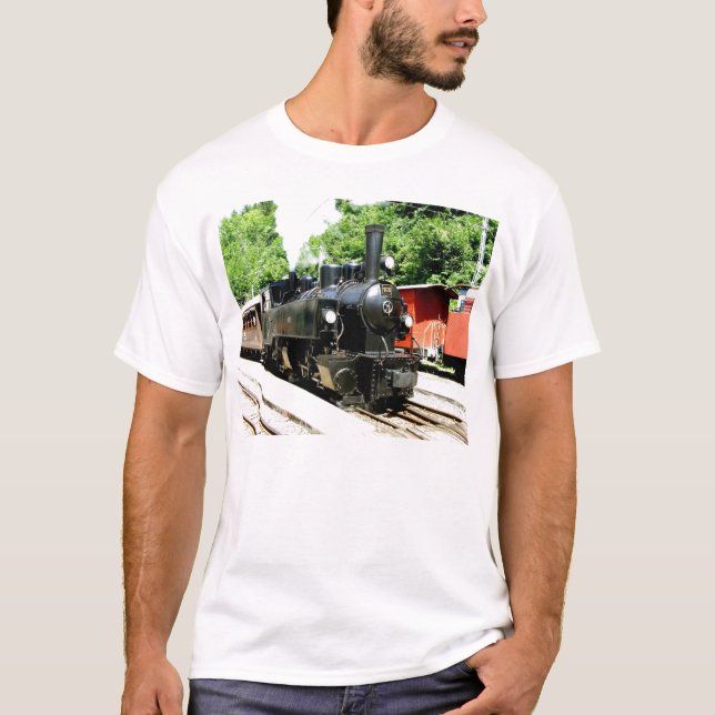 Zug an Chamby Bahnmuseum T-Shirt (Vorderseite)