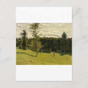 Zug auf dem Lande (1870) Postkarte