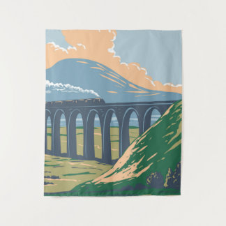 Zug auf Ribblehead Wandteppich