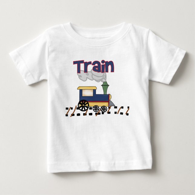 Zug auf Schiene Baby T-shirt (Vorderseite)