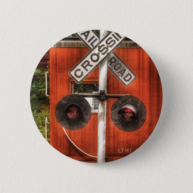 Zug - Bahnübergang Button (Vorderseite)