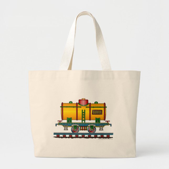 Zug-Behälter-Auto-Eisenbahn-Taschen/Taschen Jumbo Stoffbeutel (Vorne)