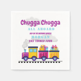Zug Chugga Choo Cartoon jedes Lebensalter Serviette