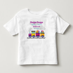 Zug Chugga Choo Cartoon Zweites Geburtstag Kleinkind T-shirt
