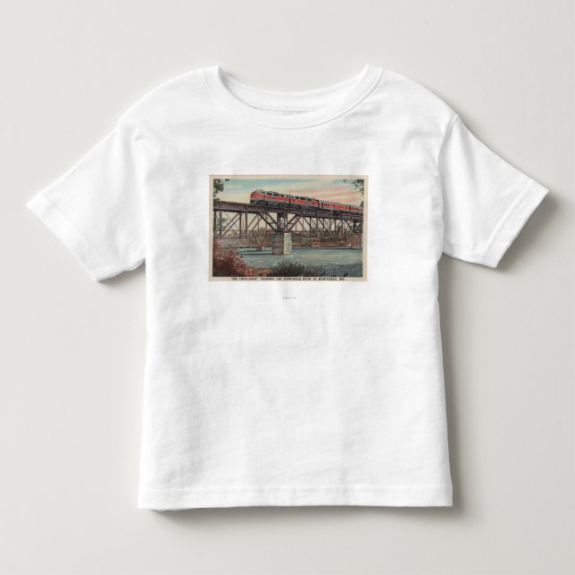 Zug-D Tippecanoe/kreuzenTippecanoe Fluss Kleinkind T-shirt (Vorderseite)