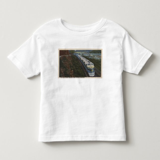 Zug, der durch Potomac glättet Kleinkind T-shirt (Vorderseite)