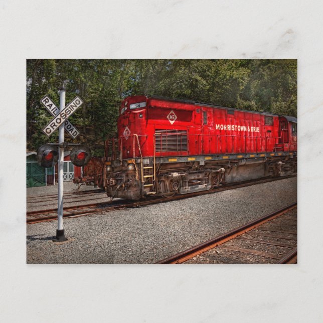 Zug - Diesel - Morristown Erie Postkarte (Vorderseite)