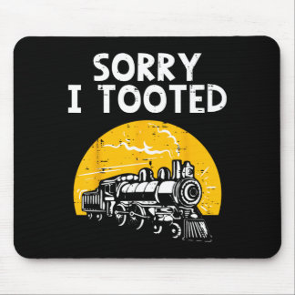 Zug Entschuldigung Gepfiffen Lustig Lokomotive Eis Mousepad