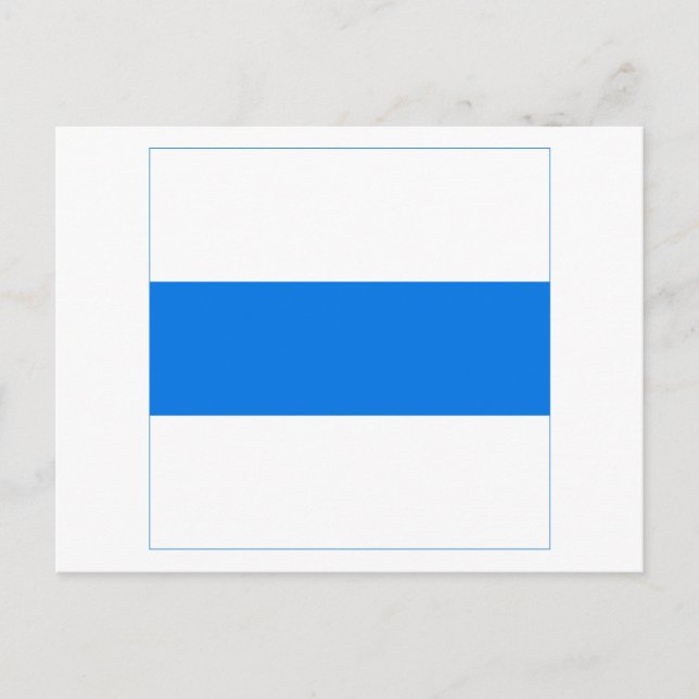 Zug-Flagge Postkarte (Vorderseite)