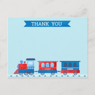Zug Geburtstag Danke Note Card Postkarte