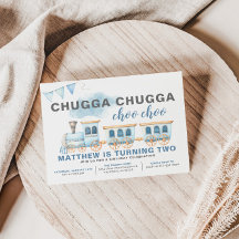 Zug Geburtstag Einladung Boy Transportation