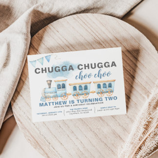 Zug Geburtstag Einladung Boy Transportation