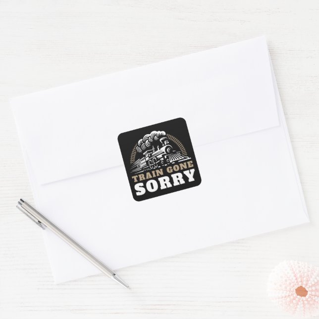 Zug Gone Sorry Sticker (Umschlag)