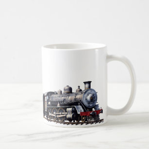 Zug im Aquarellstil Kaffeetasse