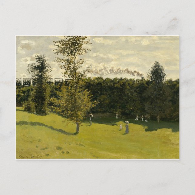 Zug im ländlichen Raum (1870) Postkarte (Vorderseite)