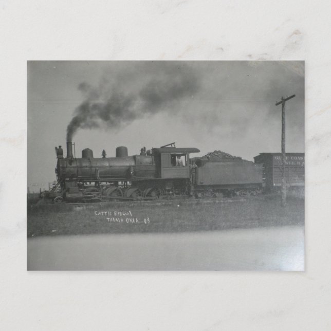 Zug in Talala im Jahr 1908 Postkarte (Vorderseite)