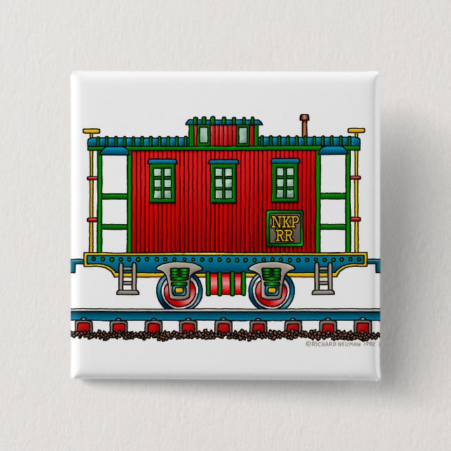 Zug-Kombüsen-Auto-Eisenbahn-Buttone Button (Vorderseite)