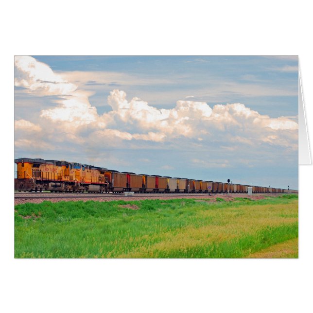 Zug mit vielen Autos (Vorderseite (Horizontal))