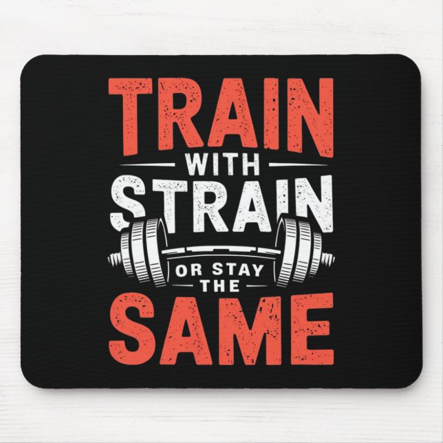 Zug mit Zug - Bodybuilding der Fitness Mousepad (Vorne)