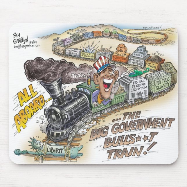 Zug Mousepad des Sumpf-reg. BullSh*t (Vorne)