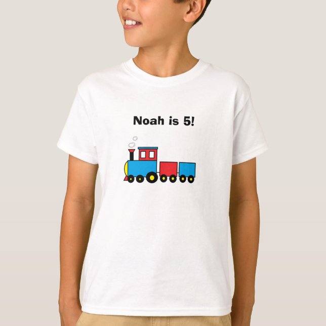 "Zug-" personalisierter T - Shirt (Vorderseite)