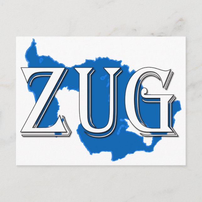 Zug Postkarte (Vorderseite)
