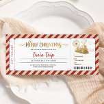 Zug Reise Weihnachten Boarding Pass Geschenk Ticke Einladung<br><div class="desc">Zug Reise Weihnachts-Boarding Pass Geschenk Einladung Einladung.</div>