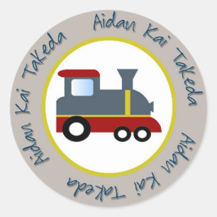 Zug Runder Aufkleber