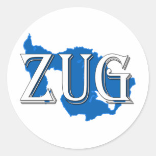 Zug Runder Aufkleber