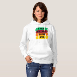 Zug, Schlacht, Grind, gewinnen motivierend Slogan Hoodie