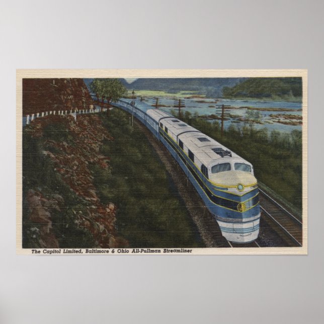 Zug-Streamlining durch Potomac Poster (Vorne)