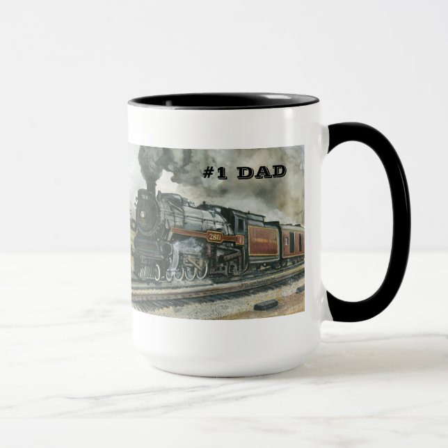 Zug-Tasse für Vater #1 Tasse (Rechts)