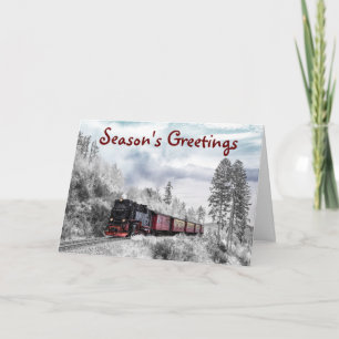 Zug-Themen-Weihnachtsgrüße Weihnachtskarte Karte