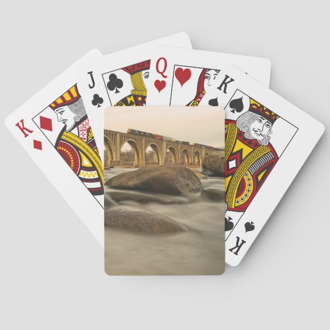 Zug über James River Spielkarten (Rückseite)