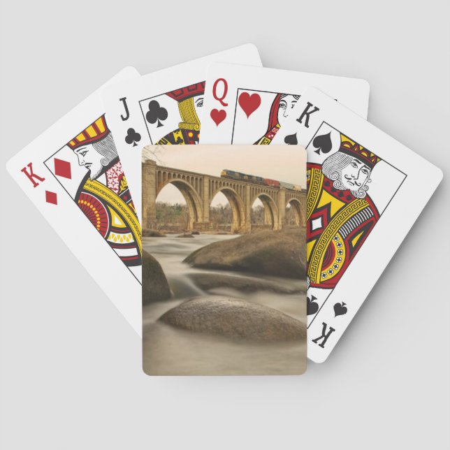 Zug über James River Spielkarten (Rückseite)