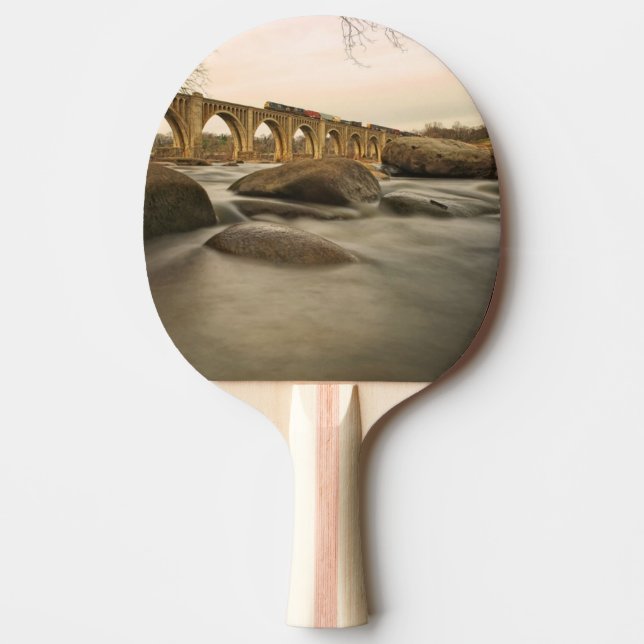 Zug über James River Tischtennis Schläger (Vorderseite)