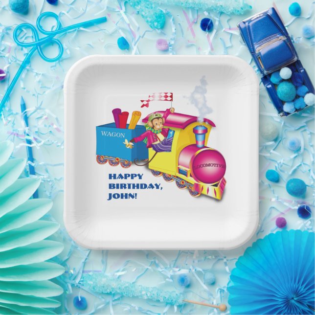 Zug und Auto Pappteller (Party)