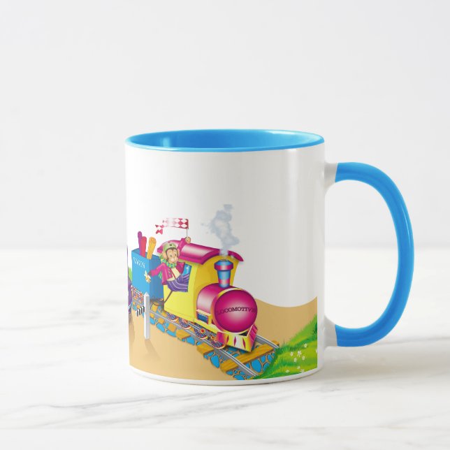 Zug und Auto Tasse (Rechts)