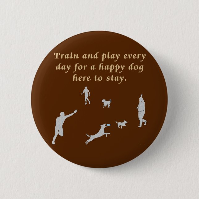 Zug und Spiel Button (Vorderseite)