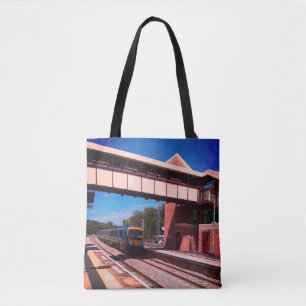 Zug unter der Brücke Tasche