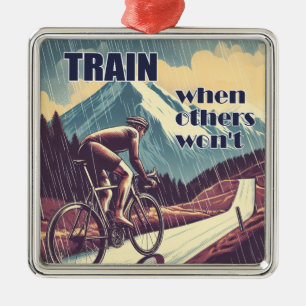 Zug, wenn andere nicht fahren ornament aus metall