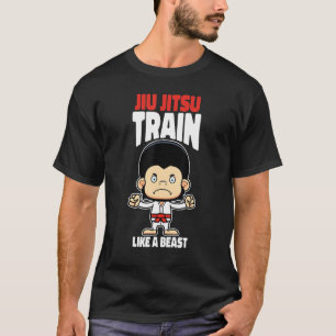 Zug wie ein Bestie Jiu Jitsu Bjj Grappling Mixed M T-Shirt