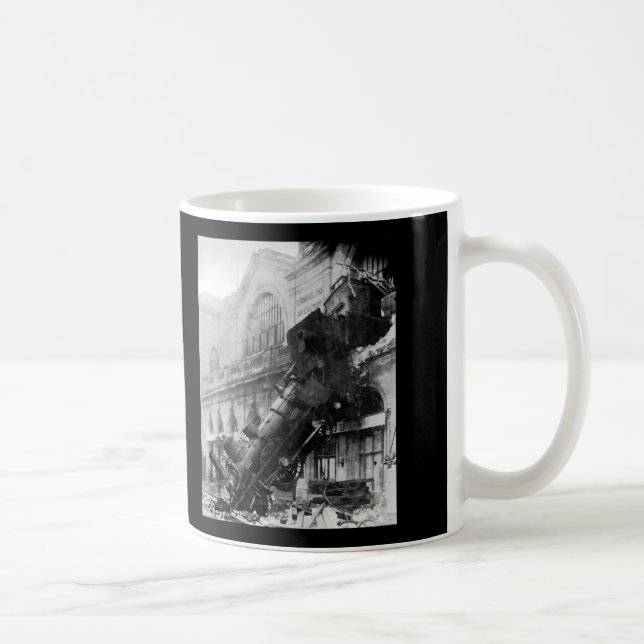 Zug-Wrack bei Montparnasse, Eisenbahn-Desaster Kaffeetasse (Rechts)