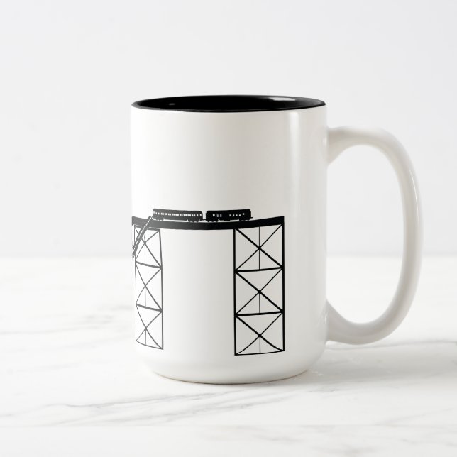 Zug-Wrack Zweifarbige Tasse (Rechts)