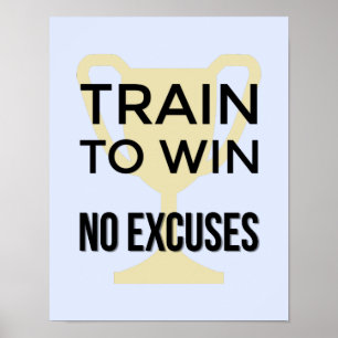Zug, zum des Sports zu gewinnen motivierend Poster
