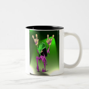 Zugaben-grüne Lichter Zweifarbige Tasse