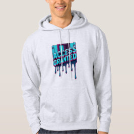 Zugang gewährt | Retro-Hacker-Disketten-Grafik Hoodie