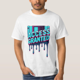 Zugang gewährt | Retro-Hacker-Disketten-Grafik T-Shirt