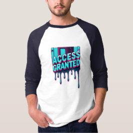 Zugang gewährt | Retro-Hacker-Disketten-Grafik T-Shirt